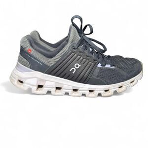 On Running Women’s CloudTec Sneakers Size 8 W Cloud Black Gray White Swiss Engin